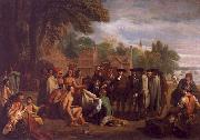 Benjamin West William Penn s Treaty with the Indians oil painting on canvas